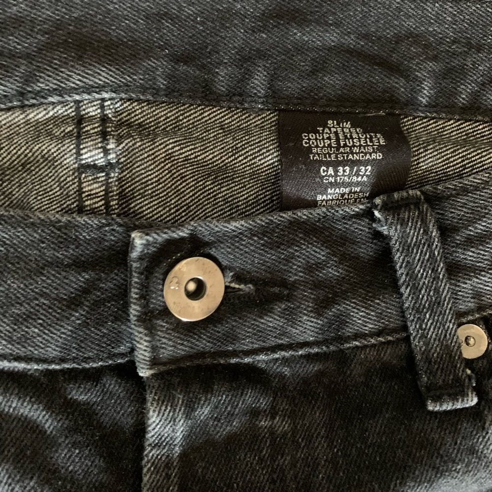 H&M Denim Slim Tapered 33/32 - Picture 2 of 3